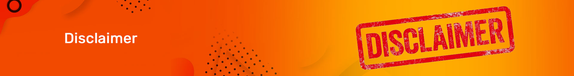 disclaimer